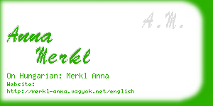 anna merkl business card